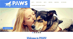 Desktop Screenshot of pawspets.org